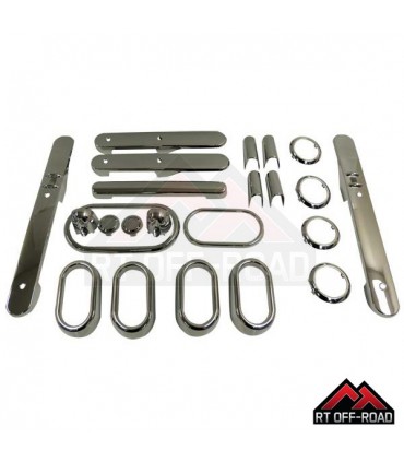 Kit interior completo cromado 