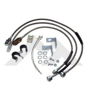 Juego latiguillos frenos acero inoxidable