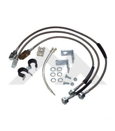 Juego latiguillos frenos acero inoxidable