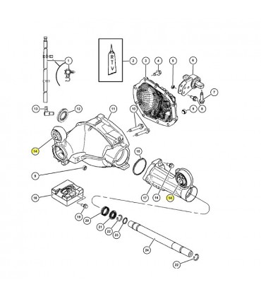 Soporte eje delantero 