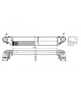 Radiador de admisión, Intercooler Mercedes-Benz 
