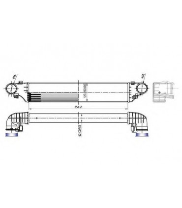 Radiador de admisión, Intercooler Mercedes-Benz 