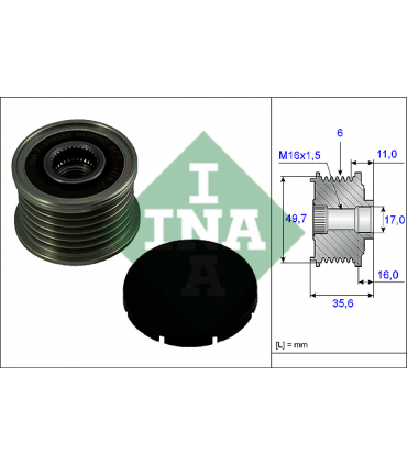 Polea alternador Mercedes-Benz