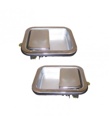 Kit manetas exterior cromadas puertas altas