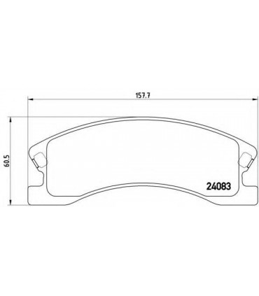 Juego Pastillas frenos delanteras Akebono