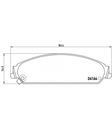 Juego pastillas de frenos delanteras Chrysler 300C BREMBO