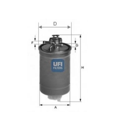 Filtro de Combustible UFI 24.003.00 OEM 7M0127401A
