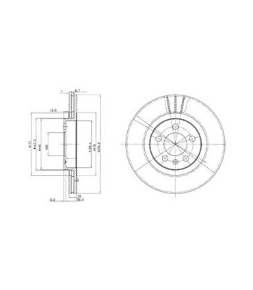 JUEGO DE 2 DISCOS DE FRENOS DELPHI BG3036