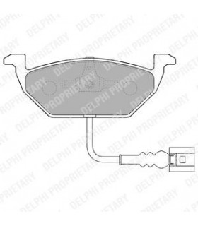 Juego Pastillas delanteras DELPHI LP1514