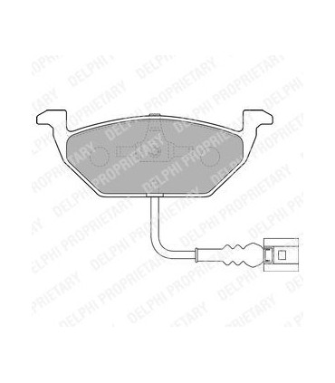 Juego Pastillas delanteras DELPHI LP1514