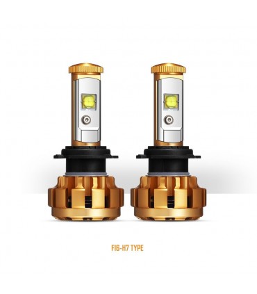 Juego de 2 Lampara LED H7 6000K 60W