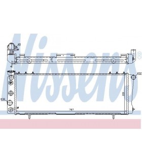 Nissens Radiador de agua Jeep Cherokee XJ 91/97 motor 4.0L