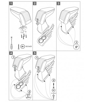 Apoyabrazos Volkswagen Polo 9N 2001-2009