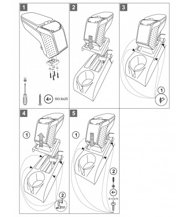 Apoyabrazos ARMSTER 2 Volkswagen Golf VI 5K1 (2008-2013) V00279