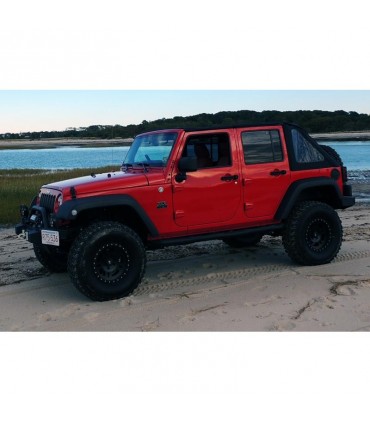 Juego Estriberas Jeep Wrangler JK Unlimited Negro Texturado