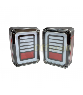Kit Pilotos traseros Led Claros EU Jeep Wrangler JK
