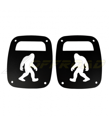 Kit protector luces traseras Jeep Wrangler YJ TJ CJ negro YETTI