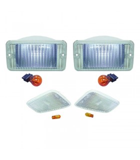 Kit pilotos delanteros blancos Jeep Wrangler TJ