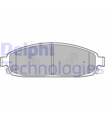 LP1931 Delphi Juego pastillas frenos delanteras Jeep Grand Cherokee WK/WH