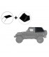 Techo de lona negro Suntop Jeep Wrangler JL 2 Puertas