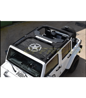 Capota lona bikini negro estrella 5 Puntas Jeep Wrangler JK