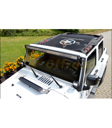 Lona Bikini Negro Estrella 5 puntas Jeep Wrangler JK Unlimited