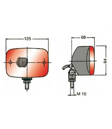 Antiniebla trasero Jeep Wrangler TJ 1997-2006