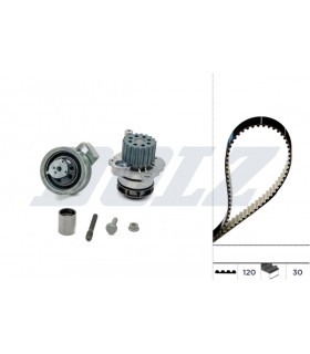 Kit correa distribución + bomba agua DOLZ Seat Skoda Volkwagen Audi 1.9TDI